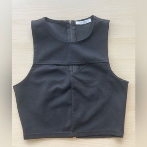 Zara black crop top